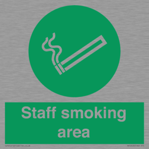 Staff smoking area